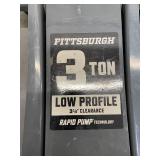PITTSBURGH 3 Ton Low-Profile Floor Jack with RAPID PUMP, Slate Gray (081525160)