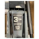 PITTSBURGH 3 Ton Heavy Duty Floor Jack with RAPID PUMP, Slate Gray (081525140)
