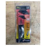 Bondhus 12199 Hex Tip Key L-wrench Set with ProGuard Finish, 1.5mm - 10mm, 9 Piece , Black