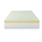 ZINUS 3 Inch Green Tea Memory Foam Mattress Topper, Pressure-Relieving Layers, CertiPUR-US Certified, Short Queen