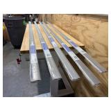 Lot of 5 - PERFORMANCE ACCESSORIES Quest 0.31 in. T x 2 in. W x 78.7 in. L Vinyl 4-in-1 Molding