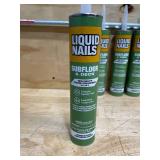 Lot of 4 - Liquid Nails 10 Oz Subfloor And Deck Construction Latex Adhesive