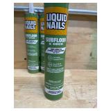 Lot of 4 - Liquid Nails 10 Oz Subfloor And Deck Construction Latex Adhesive