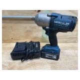HERCULES 20V Brushless Cordless, 1/2 in. High-Torque Impact Wrench with Friction Ring with Battery and Charger (081925300)