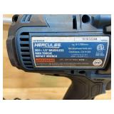 HERCULES 20V Brushless Cordless, 1/2 in. High-Torque Impact Wrench with Friction Ring with Battery and Charger (081925300)