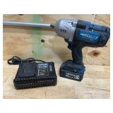 HERCULES 20V Brushless Cordless, 1/2 in. Ultra Torque Impact Wrench with Friction Ring with Battery and Charger (081925270)