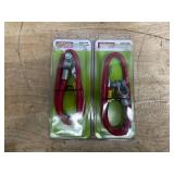 Lot of 2 - Uriah Top Post Battery Cable, 2 American Wire Gauge, Red, 25 Inches Long