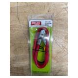 Lot of 2 - Uriah Top Post Battery Cable, 2 American Wire Gauge, Red, 25 Inches Long