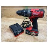 BAUER 20V Cordless, 1/2 in. Hammer Drill/Driver Kit with Battery and Charger (08192565)