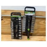 PITTSBURGH 1/2 in. Drive SAE & Metric High Visibility Socket Set / Go-Thru Socket Set (08202555)