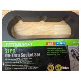 PITTSBURGH 1/2 in. Drive SAE & Metric High Visibility Socket Set / Go-Thru Socket Set (08202555)