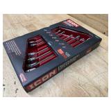 ICON SAE Professional Ratcheting Combination Wrench Set with Anti-Slip Grip (082025130)