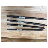 Lot of 4 - Milwaukee Spline 18 in. Demo Bull Point