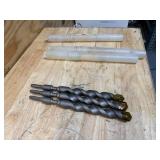 Lot of 3 - Hexagon Shank Percussion Carbide Tipped Drill Bit