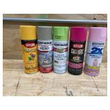 Lot of 5 - Various Spray Paint