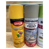 Lot of 5 - Various Spray Paint