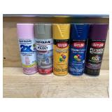 Lot of 5 - Various Spray Paint