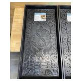 Lot of 2 - TrafficMaster Black 16 in. x 30 in. x 2 in. Rubber Boot Tray