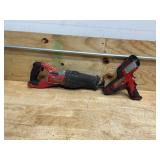 Lot of 2 - Milwaukee Sawzall and Cable Cutter (Not Working)