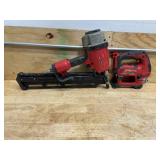 Lot of 2 - Milwaukee Grease Gun and Round Head Framing Nailer (Not Working)