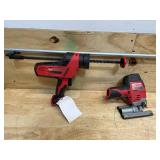 Lot of 2 - Milwaukee Caulk/Adhesive Gun and Jigsaw (Not Working)
