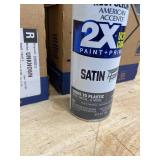 Lot of 12 - Granite, Rust-Oleum American Accents 2X Ultra Cover Satin Spray Paint- 12 oz