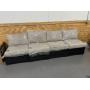 KATHY IRELAND River Brook Collection Lot of 4- K1043B-AS Patio Chairs with Cushions- Walnut Wicker
