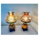 Set of Vintage Hurricane Lamps Set of Vintage Hurricane Lamps