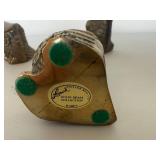 Set of 3 Small Brass Owls Set of 3 Small Brass Owls