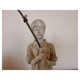 "Gone Fishing" Boy Garden Statue "Gone Fishing" Boy Garden Statue