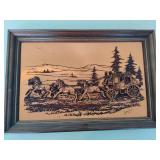 Vintage 3-D Copper Relief Artwork by John Louw Vintage 3-D Copper Relief Artwork by John Louw