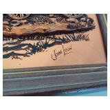 Vintage 3-D Copper Relief Artwork by John Louw Vintage 3-D Copper Relief Artwork by John Louw