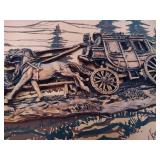 Vintage 3-D Copper Relief Artwork by John Louw Vintage 3-D Copper Relief Artwork by John Louw