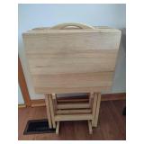Wooden TV Tray Set Wooden TV Tray Set