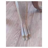 Solid Oak Farmhouse Claw Foot Side Table Solid Oak Farmhouse Claw Foot Side Table