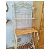 Metal and Wood Bakers Rack Metal and Wood Bakers Rack