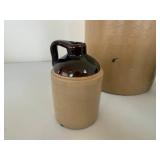 Antique Red Wing Salt Glazed Crock and Other Stoneware Antique Red Wing Salt Glazed Crock and Other Stoneware