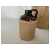 Antique Red Wing Salt Glazed Crock and Other Stoneware Antique Red Wing Salt Glazed Crock and Other Stoneware