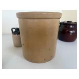 Antique Red Wing Salt Glazed Crock and Other Stoneware Antique Red Wing Salt Glazed Crock and Other Stoneware