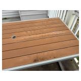 Wood and Metal Picnic Table Wood and Metal Picnic Table