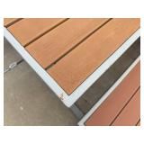 Wood and Metal Picnic Table Wood and Metal Picnic Table