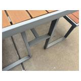 Wood and Metal Picnic Table Wood and Metal Picnic Table