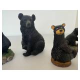 Lot of Black Bear Figurines Lot of Black Bear Figurines