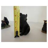 Lot of Black Bear Figurines Lot of Black Bear Figurines