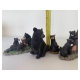 Lot of Black Bear Figurines Lot of Black Bear Figurines