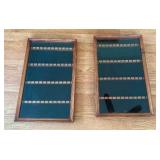 Set of Two Spoon Display Racks with Glass Door Set of Two Spoon Display Racks with Glass Door