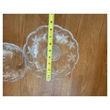 MIkasa Garden Terrace Crytal Bowl and Footed Compote MIkasa Garden Terrace Crytal Bowl and Footed Compote