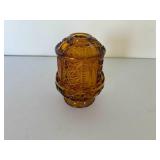 Vintage Amber Glass Candle Holder Vintage Amber Glass Candle Holder