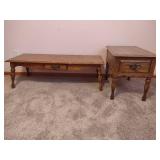 Matching Coffee Table & End Table Set Matching Coffee Table & End Table Set