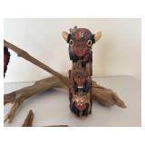 Driftwood and Native American Sculptures Set Driftwood and Native American Sculptures Set